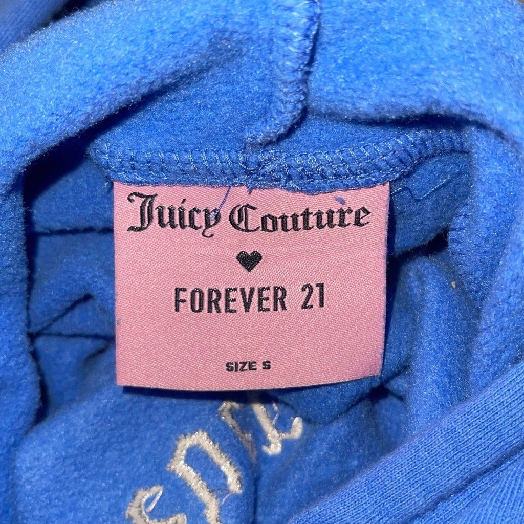 Juicy Couture Forever 21 Collaboration Rhinestone Pullover Hoodie Size Small Y2K