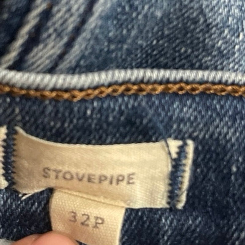 Madewell Denim Stovepipe Slim Straight Leg Jeans SZ 32 Casual Streetwear