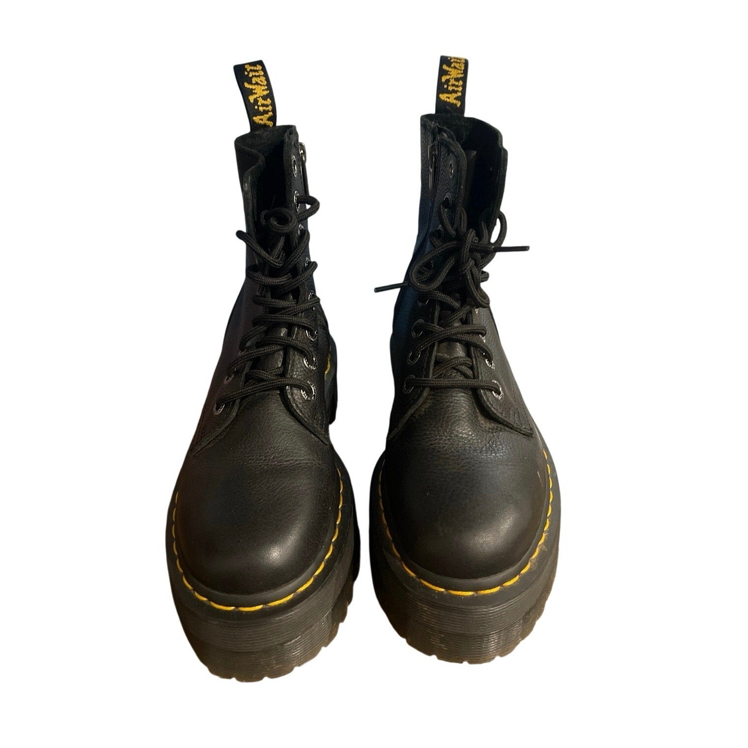 Dr. Martens Jadon III Pisa Leather Platform Boots SZ Women 7 Combat Punk Grunge