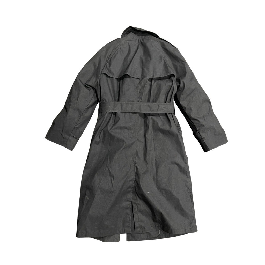 Garrison Collection Military Trench Coat Black Lined Army Women's Size 10S NWT