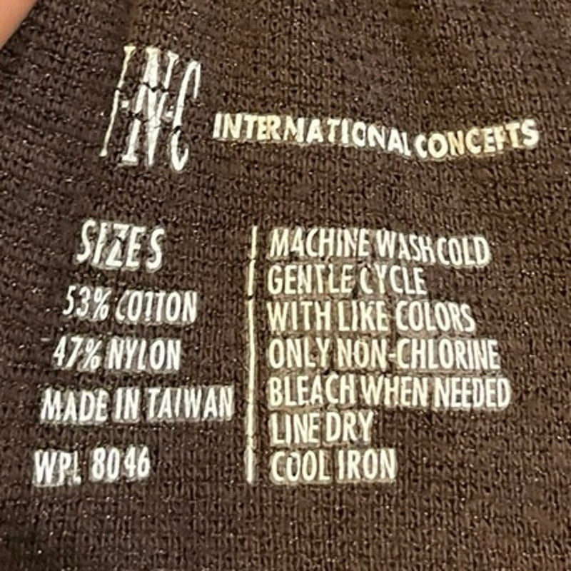 INC International Concepts Empire Waist Babydoll Blouse SZ S Y2K Streetwear
