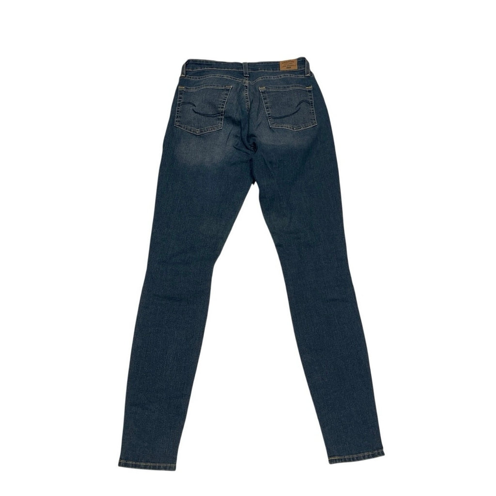 Levis Strauss Mid Rise Super Skinny Distressed Denim Jeans SZ 28 Streetwear