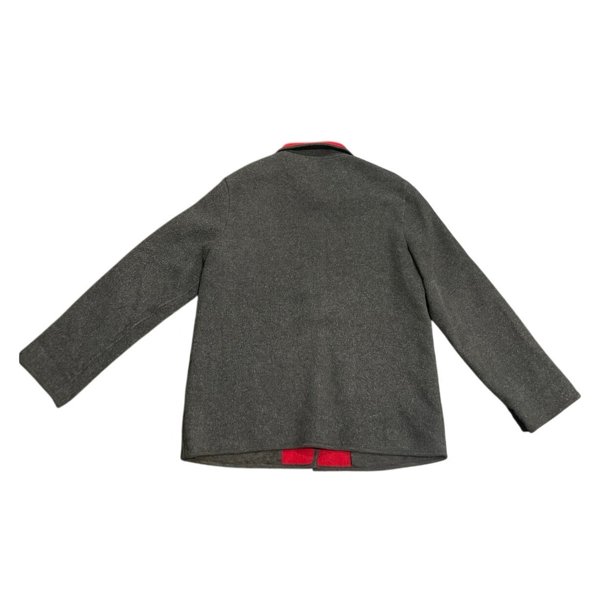Talbots Vintage Wool Jacket Red Fleece Line Classic 90s Old Money Grandmacore