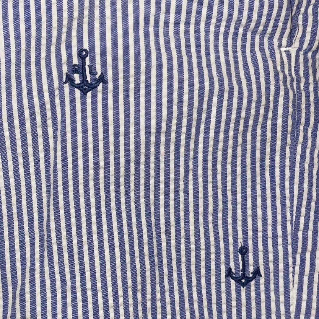 POLO Ralph Lauren Anchor Blue Striped Short Size 40 Stretch Classic Fit Nautical