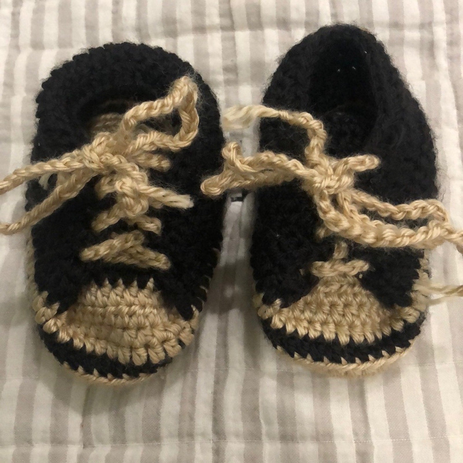 Crochet baby booties