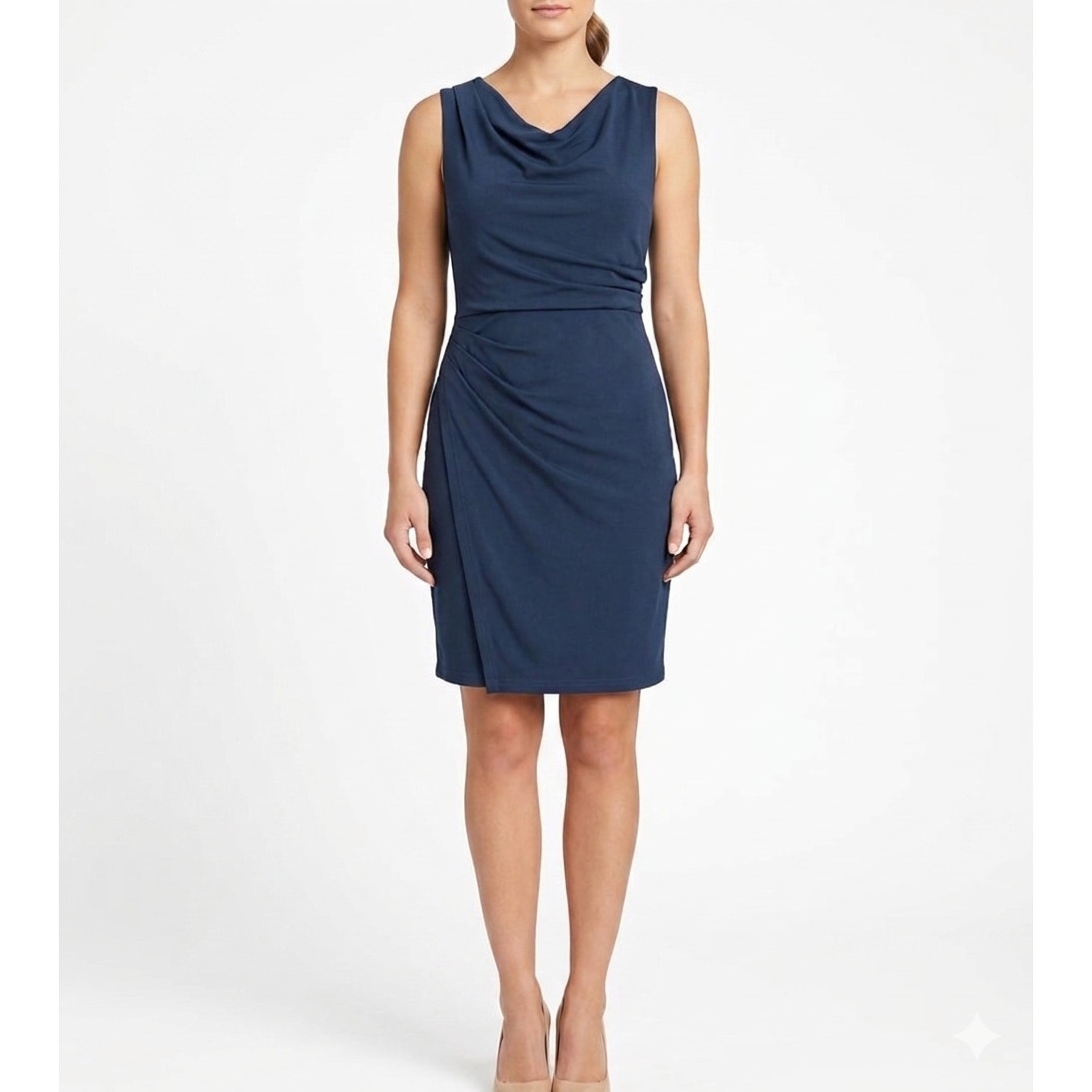Grace Karin Sleeveless Ruched Bodycon Sheath Dress SZ Medium Cocktail Party Chic