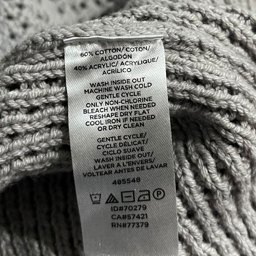 Ann Taylor Factory Full Zip Knit Pocket Cardigan Size Medium Sweater Grandmacore