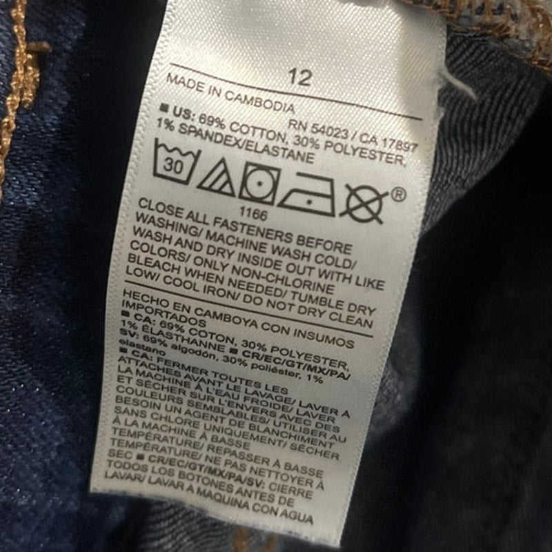Old Navy Dark Wash Flare Bootcut High Waisted Jeans SZ 12 Casual Streetwear