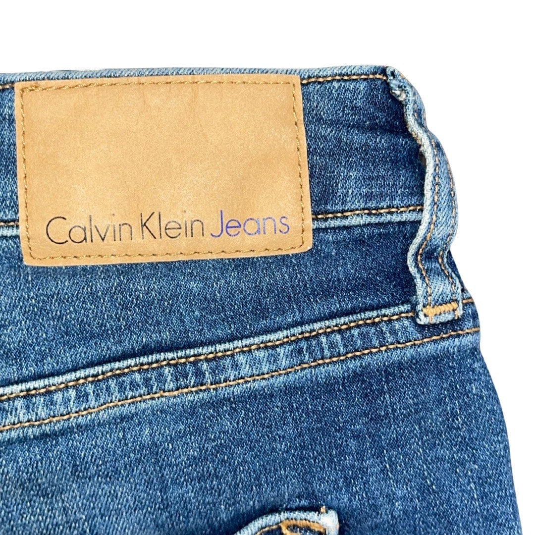 Calvin Klein Jeans Denim Bermuda Shorts Women Cuffed Hem Size 29