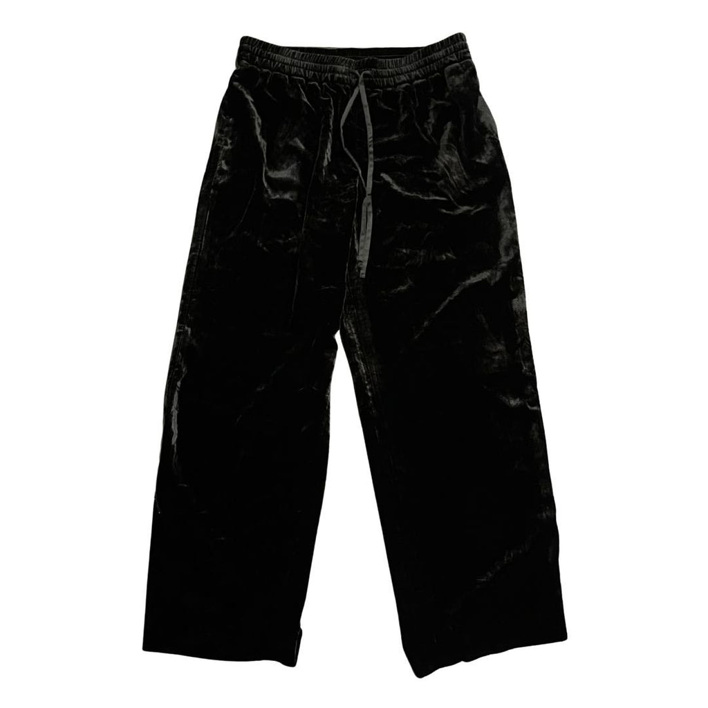 Talbots Straight Leg Black Velvet Pull-on Pants Large NWT Chic Whimsygoth