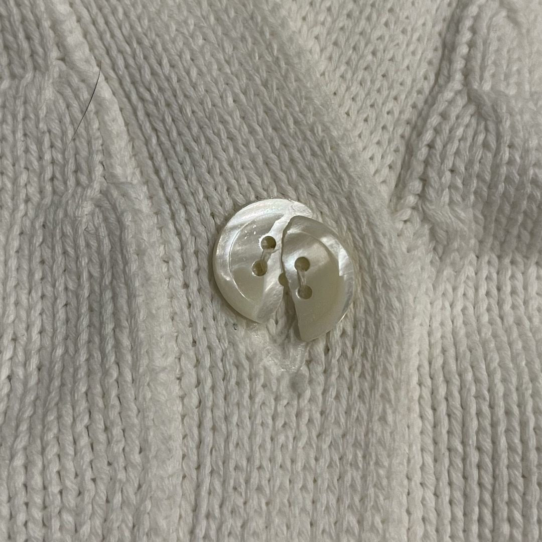 Nordstrom Individualist Sportswear V-Neck Chunky Cardigan SZ Large Vintage 90s