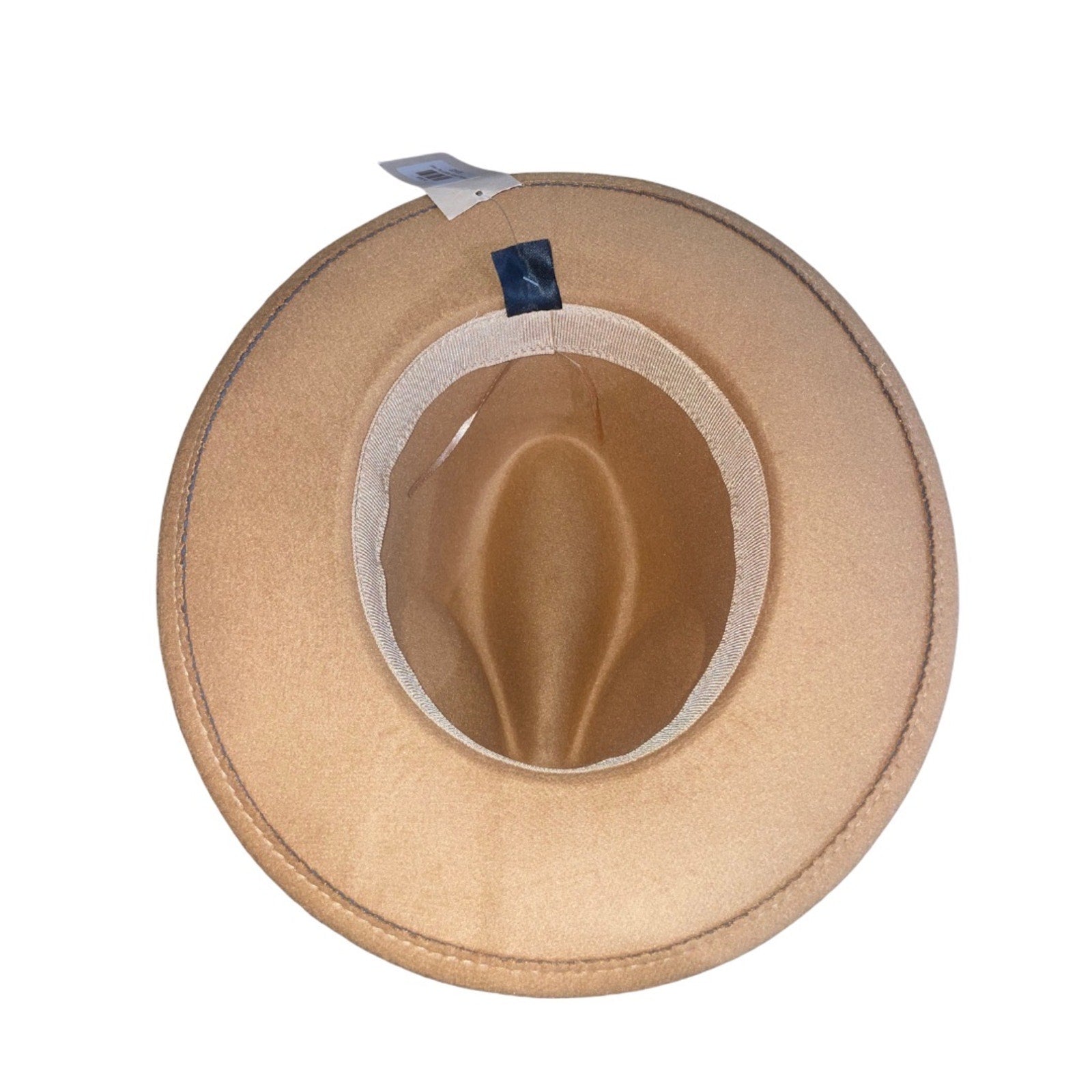 Women Fedora Hat Vintage Top Jazz Cotton Polyester Faux Leather Band NWOT