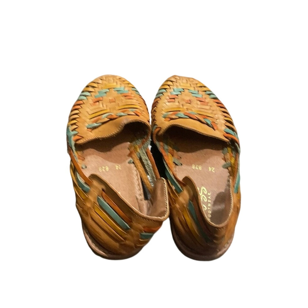 Gloss Footwear Made in Mexico Huaraches Leather Sandals SZ 7 Handcrafted Artisan