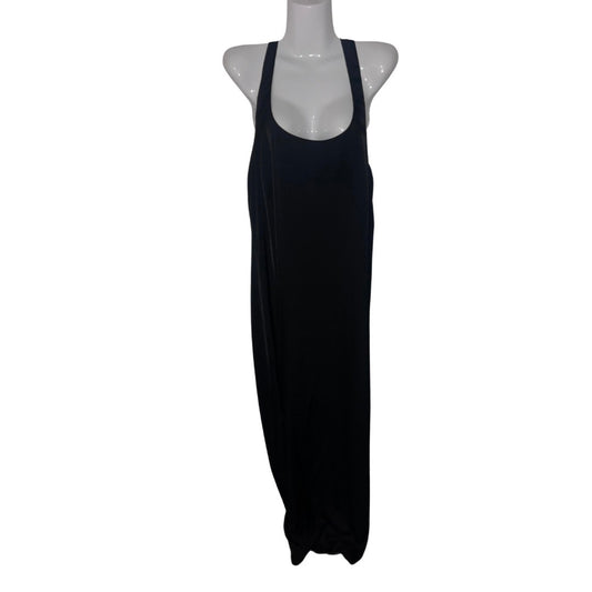 BCBGMAXAZRIA Black sleeveless with razor back knot sheath dress size M vacation