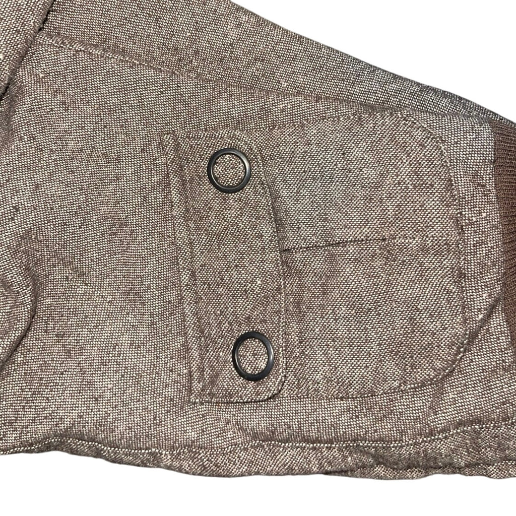 Charlotte Russe Brown Tweed Style Zip up Jacket Size Small Bomber Flight