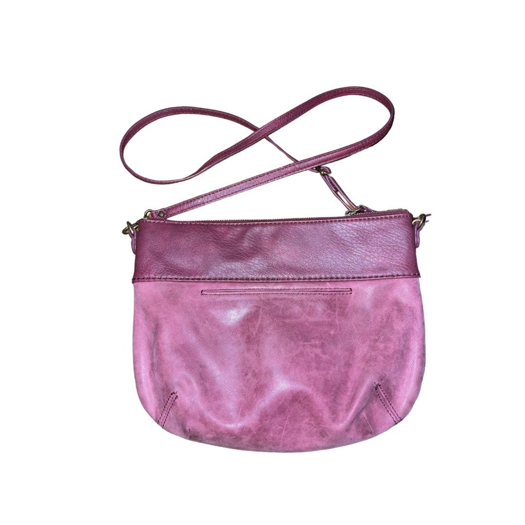 The Sak Oleta Burgundy Genuine Leather Crossbody Handbag purse