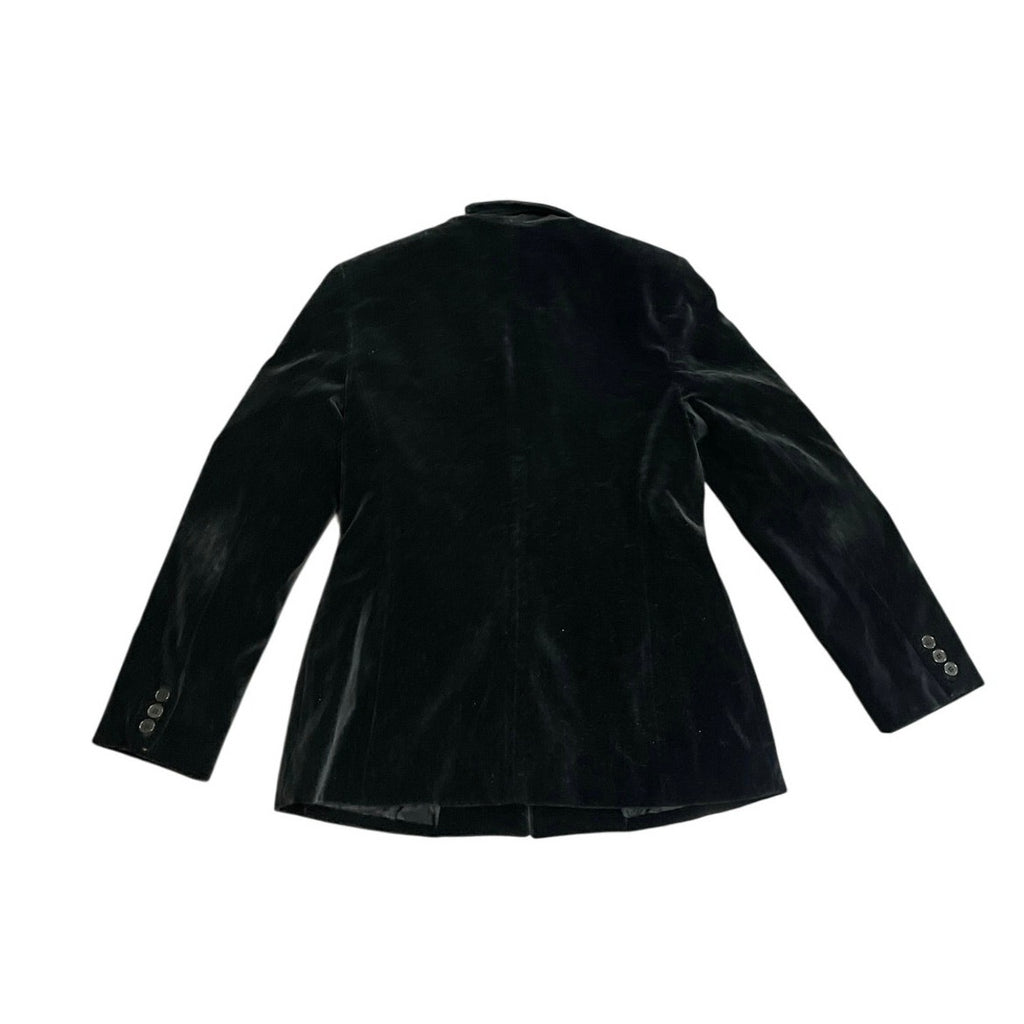 The Limited Black Velvet 3 Button Blazer SZ M Classic Career Office Whymsigoth