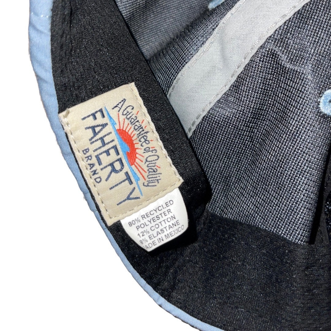 Faherty Brand Men's All day Front Seam Cap Blue Adjustable Hat Snapback Trucker