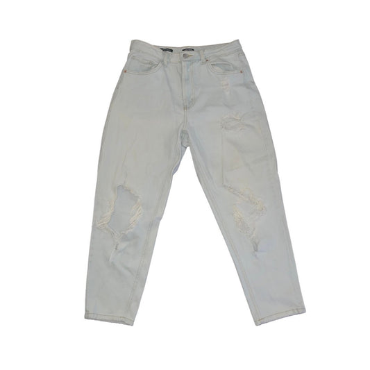 Wild Fable Women's Super High Rise Mom Jeans Distressed Light Blue Wash Size 10