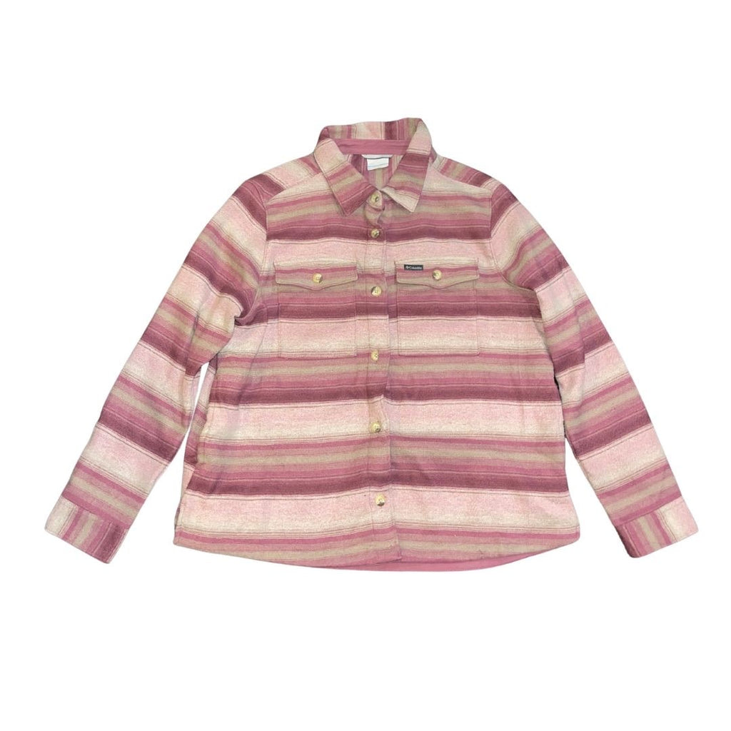 Columbia Women Flannel Shacket Long Sleeve Size XXL Outdoors Utility Sportswear