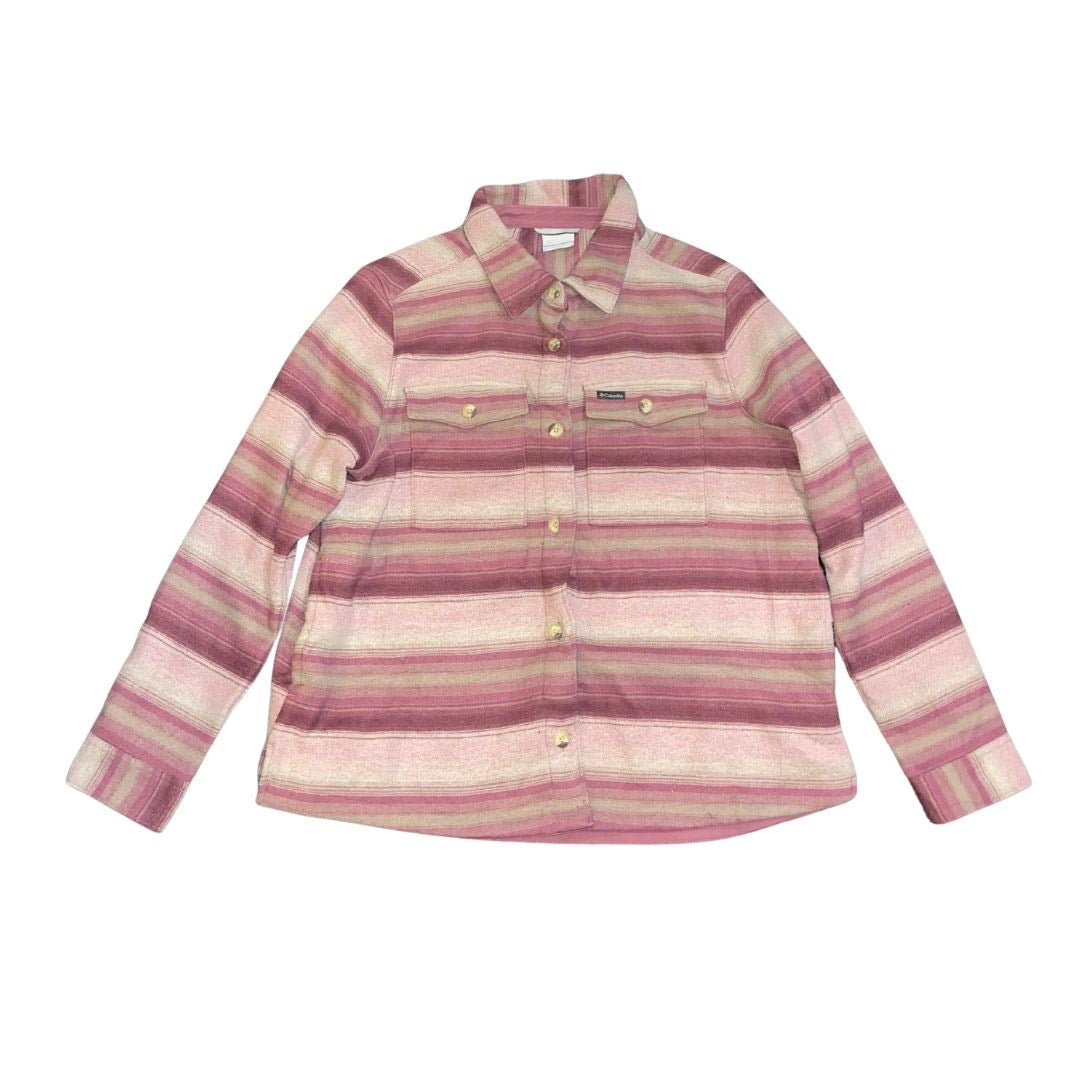 Columbia Women Flannel Shacket Long Sleeve Size XXL Outdoors Utility Sportswear