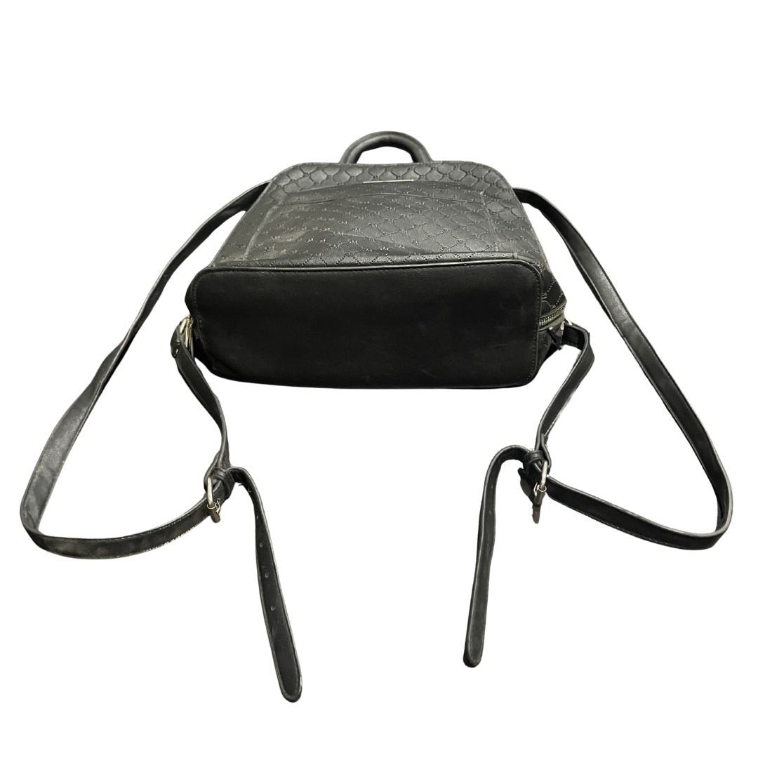 Steve Madden Black Monogram Backpack Bag Y2K Fashionable Girly