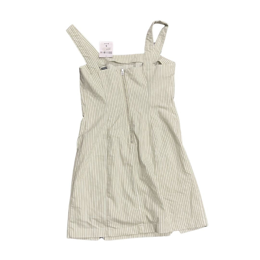 Forever 21 Green and White Striped Mini Dress Size Small NWT Y2K Girlie Flirty