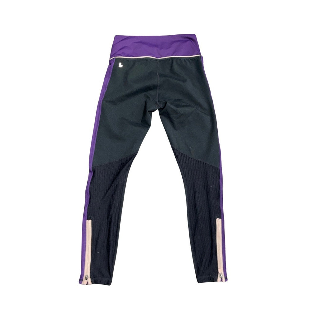 Fabletics Leggings Tights Purple Black Size Small Athletic wear Running Yoga