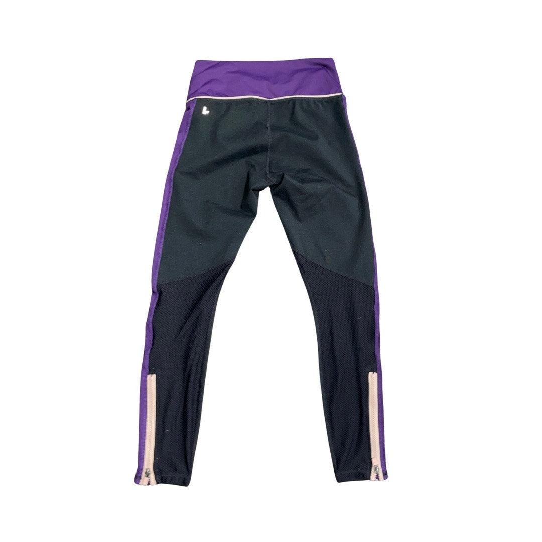 Fabletics Leggings Tights Purple Black Size Small Athletic wear Running Yoga