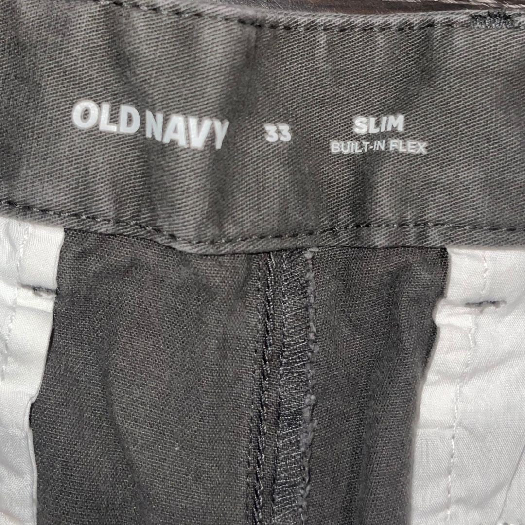 Old Navy Mens Slim Built in Flex Chino Shorts Size 33 Casual Walking Outdoors