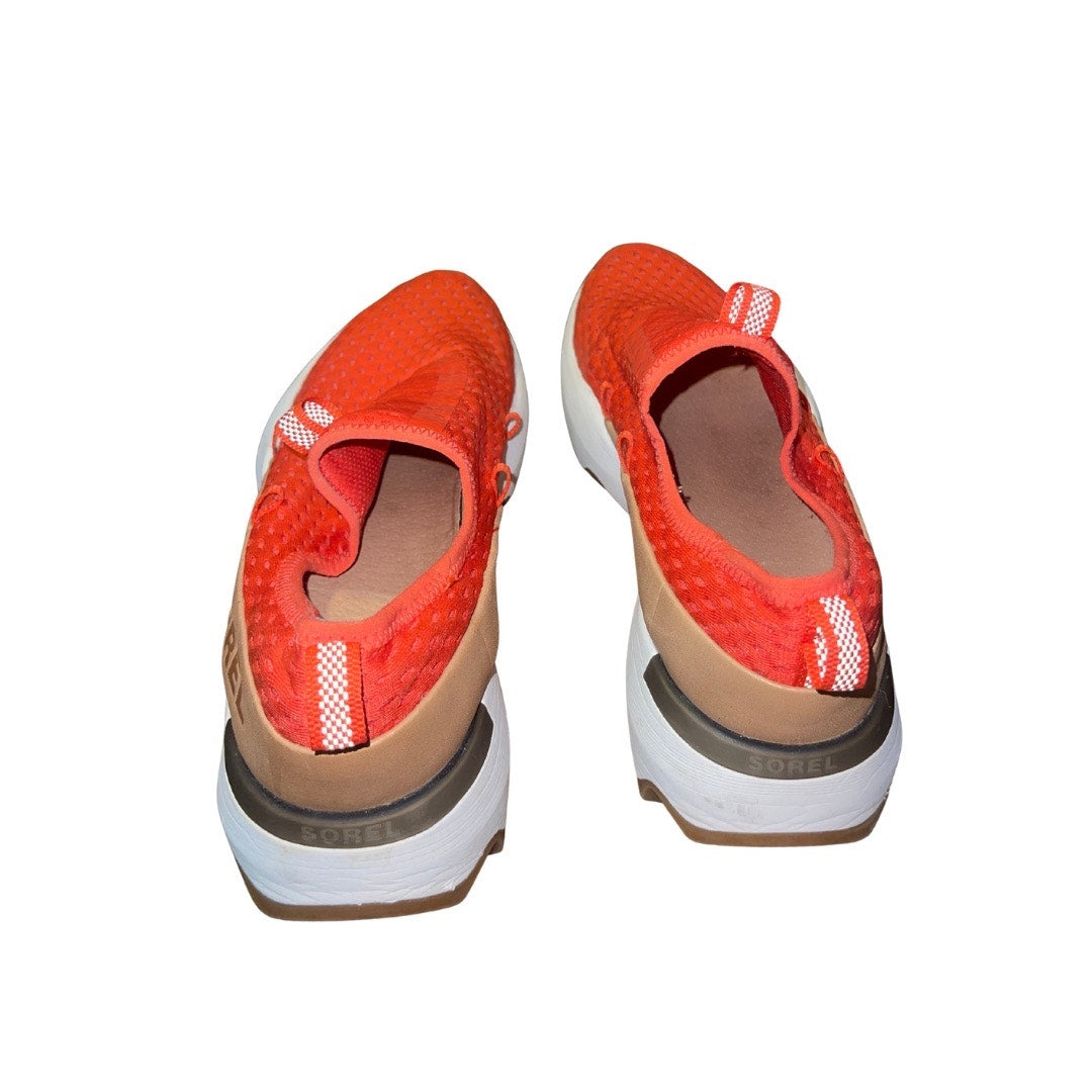 Sorel Womens Kinetic Impact Sneakers Signal Red Athletic Shoes Size 9