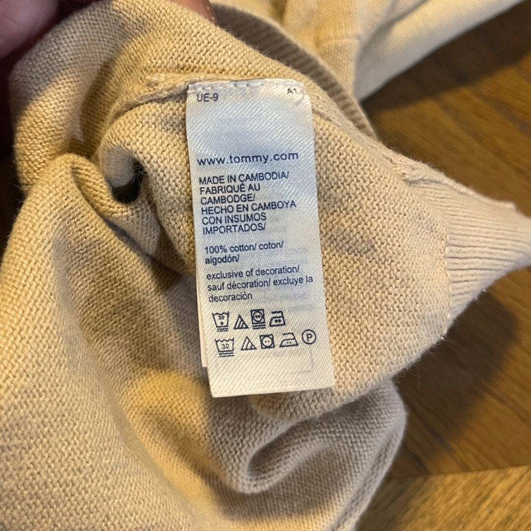 Tommy Hilfiger Logo Classic Crewneck Sweater Size XL Cotton Casual Office Preppy
