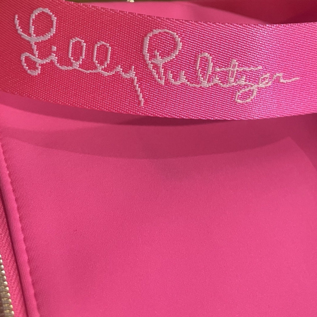 Lilly Pulitzer Giavanna Neoprene Hot Pink Crossbody Crescent Bag NEW Barbie