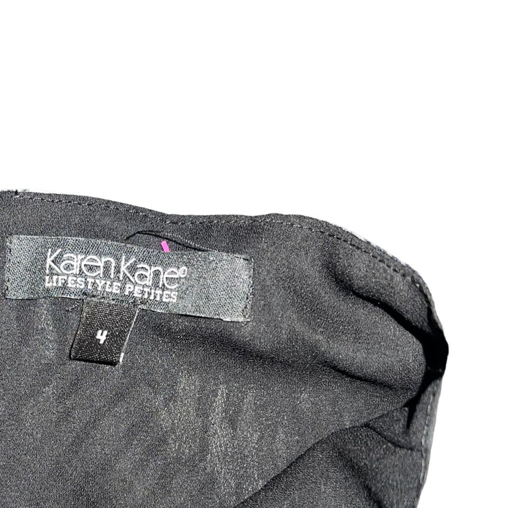 Karen Kane Lifestyle Petite Skirt Zebra Print Abstract SIze 4 A line flowy 90s