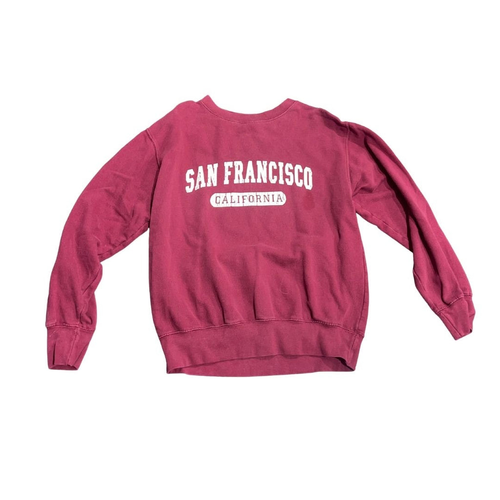 Bundle of 2 Crewneck Novelty Sweatshirts San Francisco Aspen Colorado SZ Medium