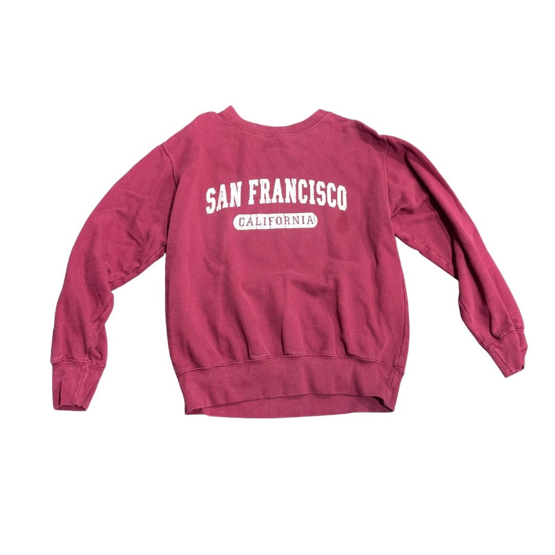 Bundle of 2 Crewneck Novelty Sweatshirts San Francisco Aspen Colorado SZ Medium