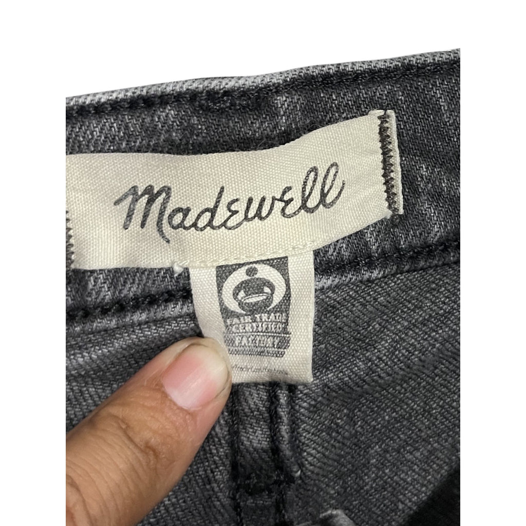 Madewell the Perfect Vintage Straight Leg Jeans Pants Raw Hem SZ 25P Streetwear