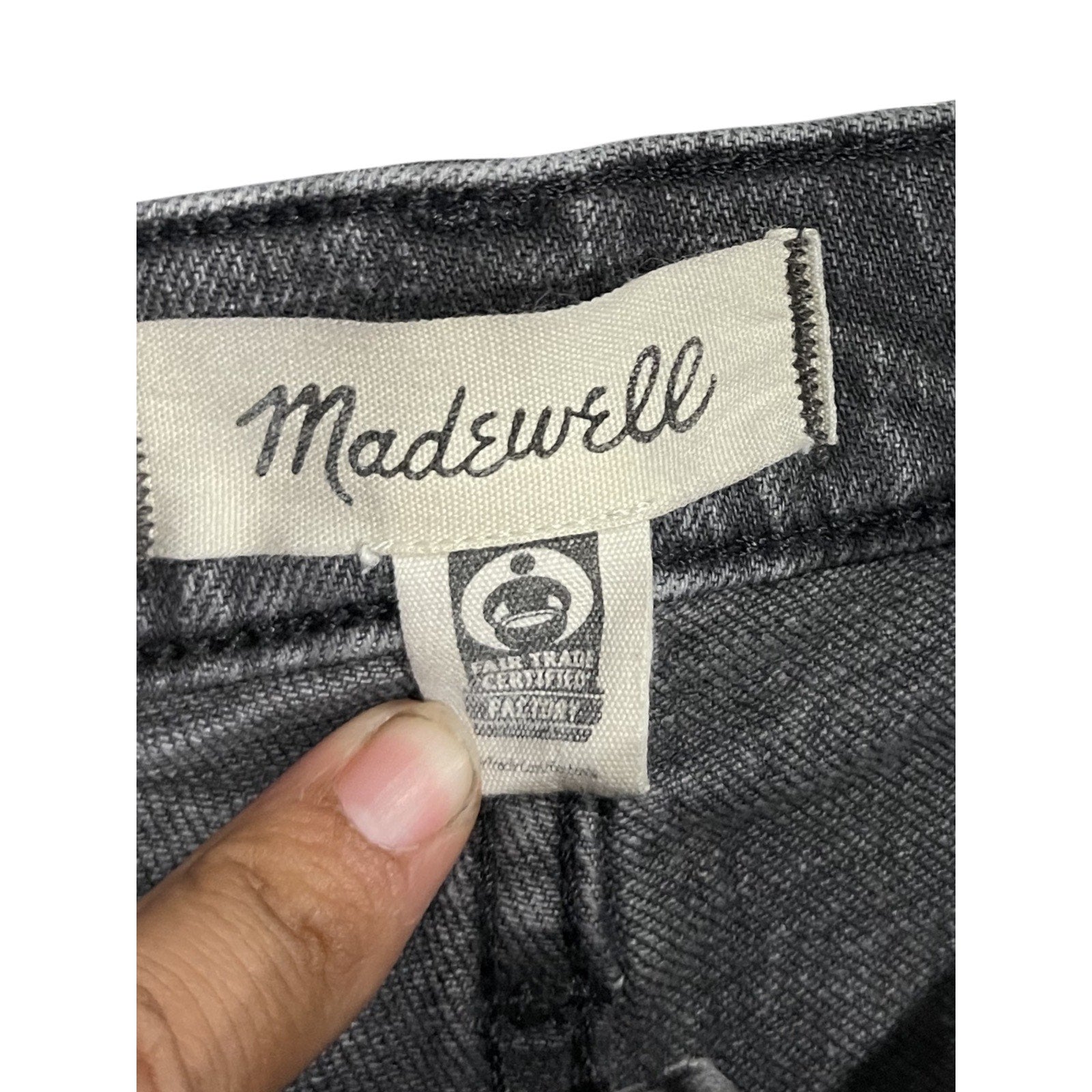 Madewell the Perfect Vintage Straight Leg Jeans Pants Raw Hem SZ 25P Streetwear