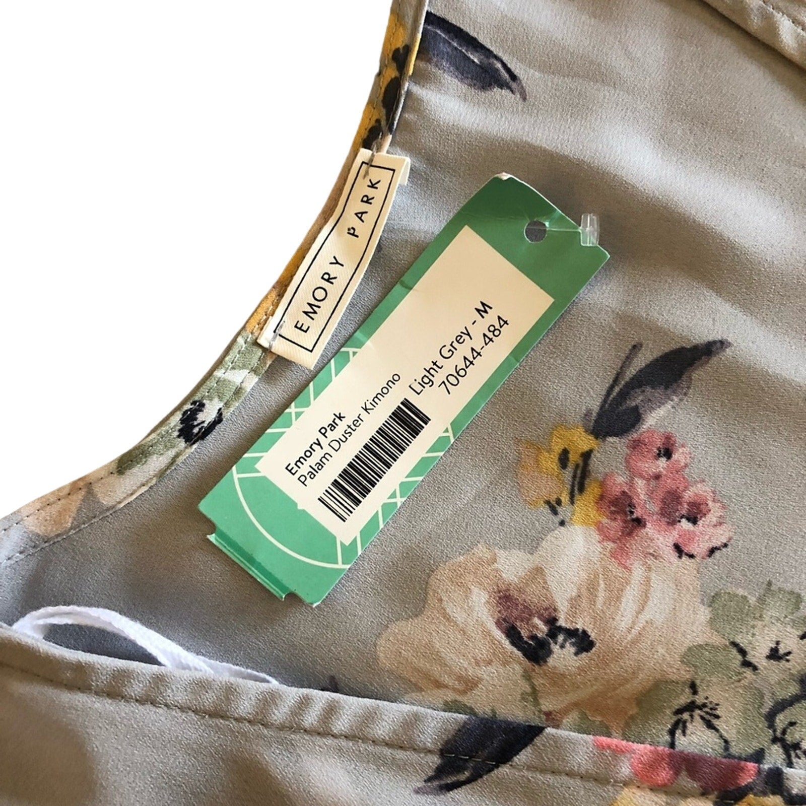 Emory Park Palam Duster Floral Kimono Size Medium NWT Beach Vacation