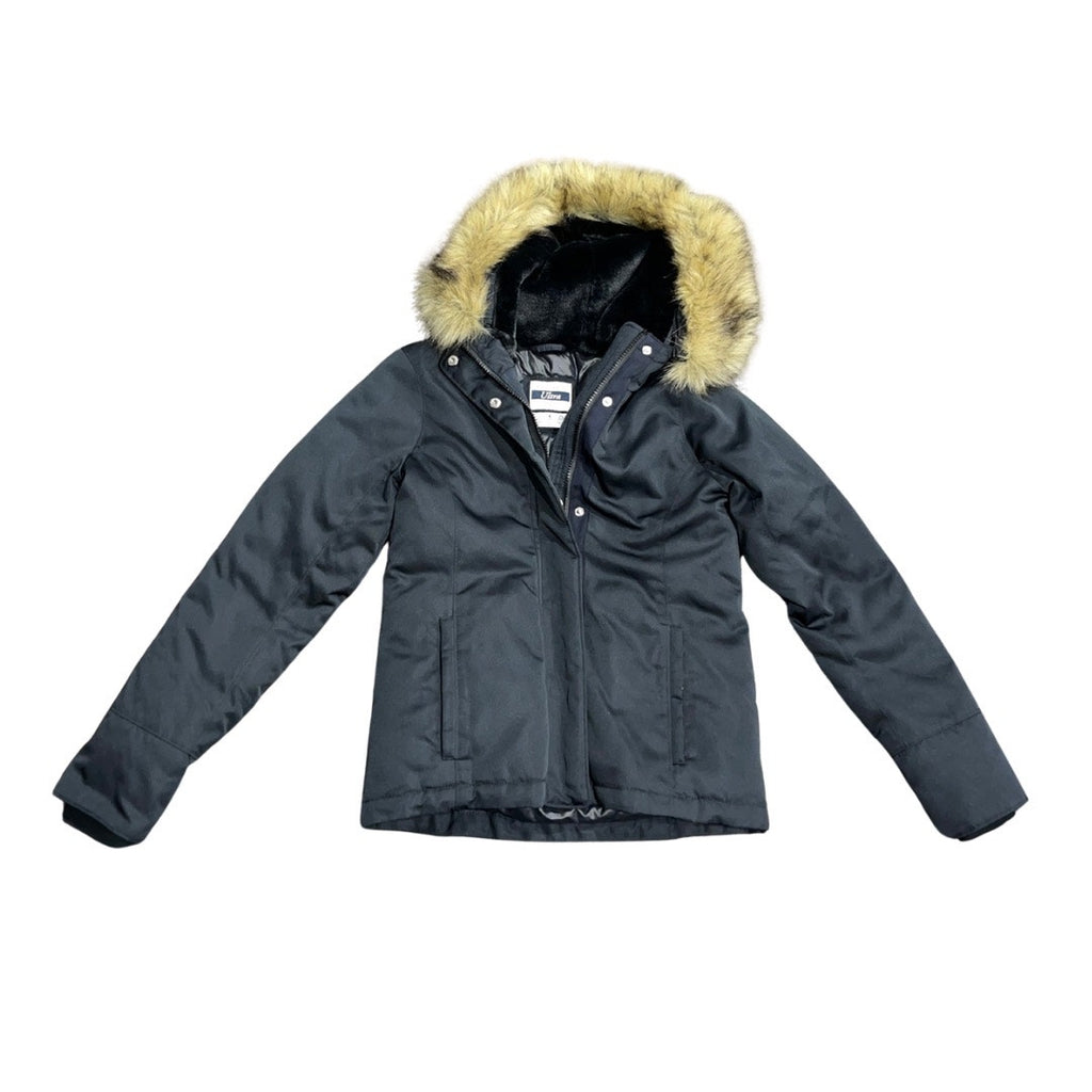 Abercrombie and Fitch Water Resistant Jacket XS Faux Fur Removable Hood Winter