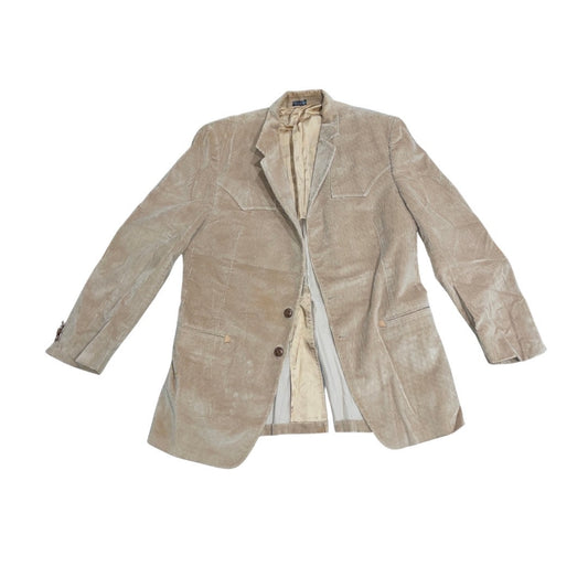 Vintage Rancher Corduroy Blazer Coat Patched Elbow Dry Clean Only Size Large