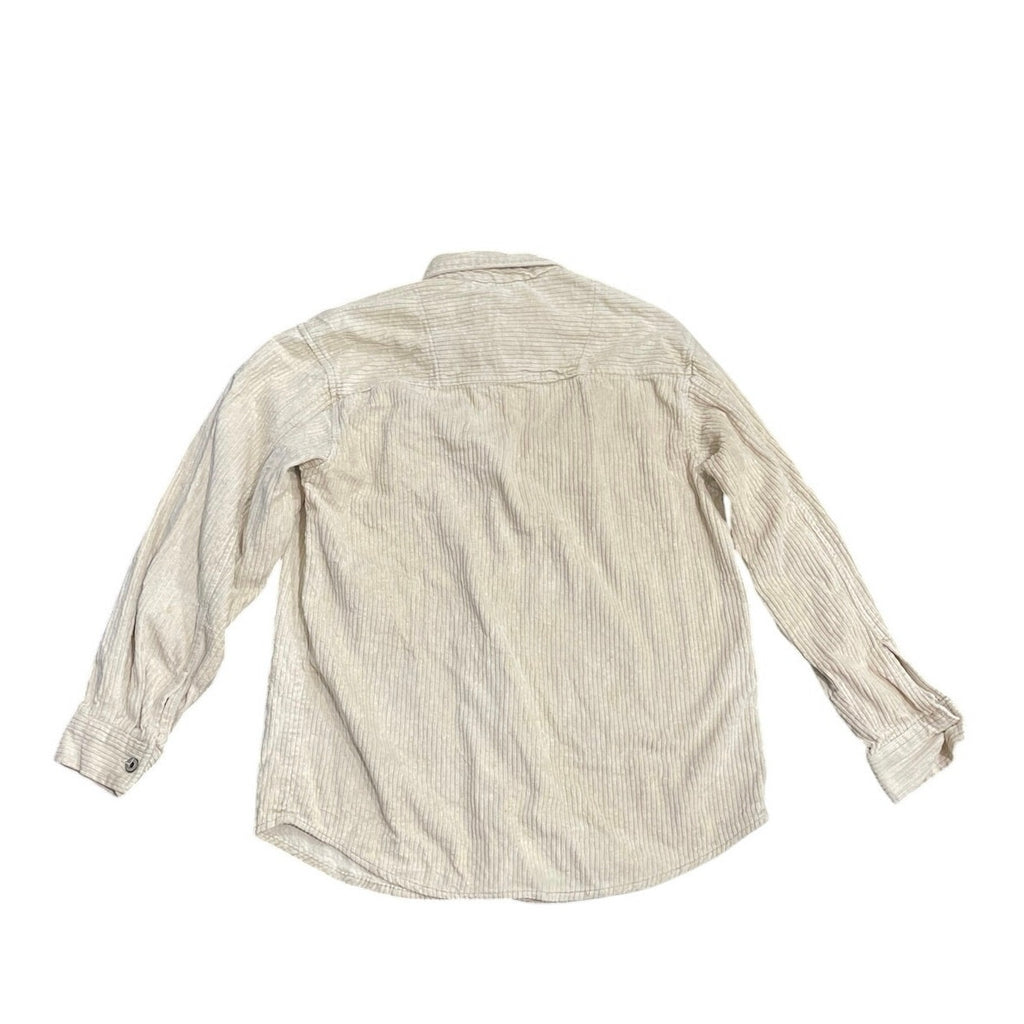 Bill Blass Jeans Button Up Long Sleeve Corduroy Shirt Shaket SZ S VTG Workwear