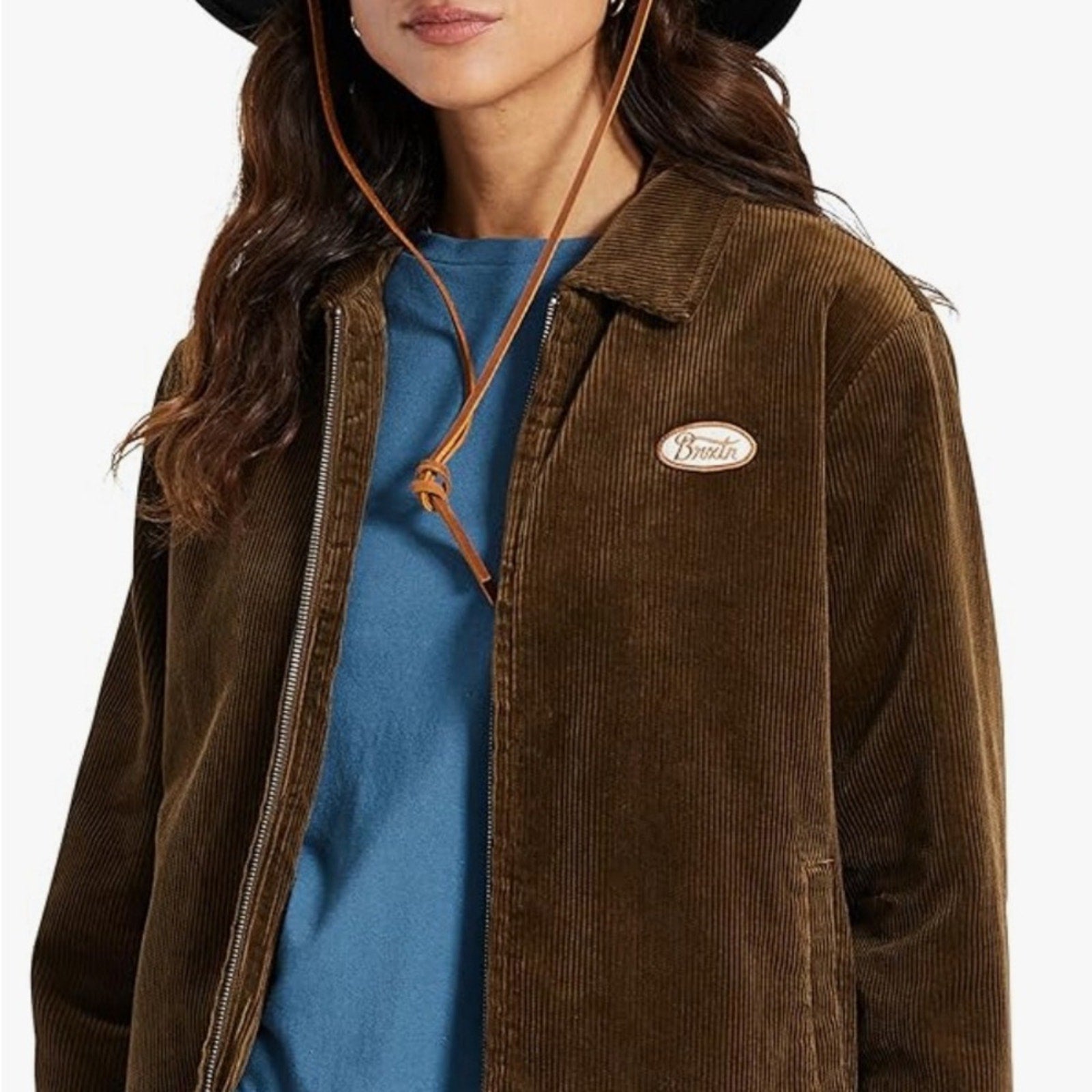 Brixton Tiller Hat wide brim felted Wool Unisex Fedora Adjustable size Large