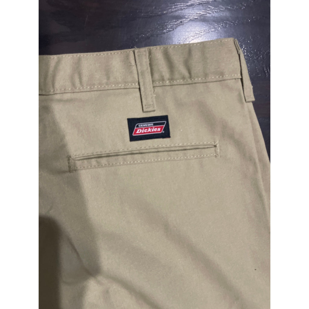 Genuine Dickies Khaki Pleated Chino Straight Leg Pants SZ 32X30 Workwear Casual