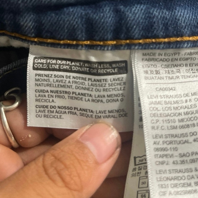 Levi's 511 Slim Fit Denim Jeans Straight Leg Pants 31X30 Streetwear Classiccore