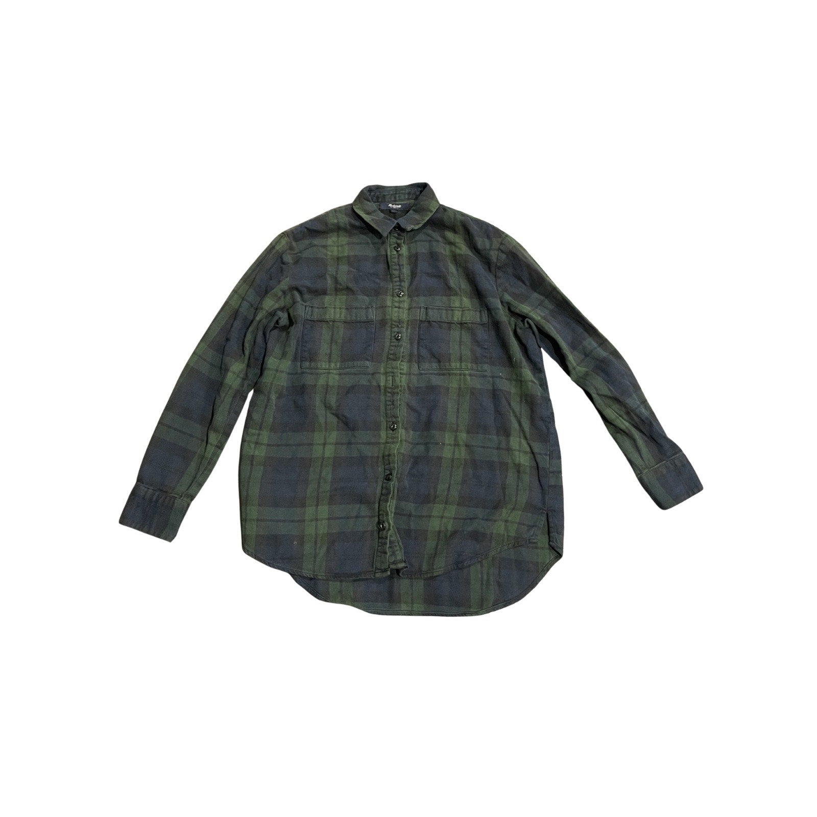 Madewell Shirt Jacket Flannel Long Sleeve Shirt SZ XS Casual Streetwear Everyday
