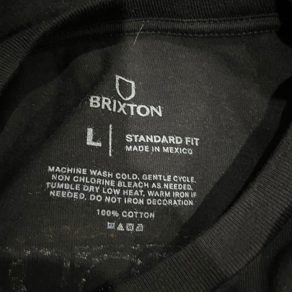 Brixton Bass brains Collab Standard T-Shirt 100 % Cotton Size Large NWT