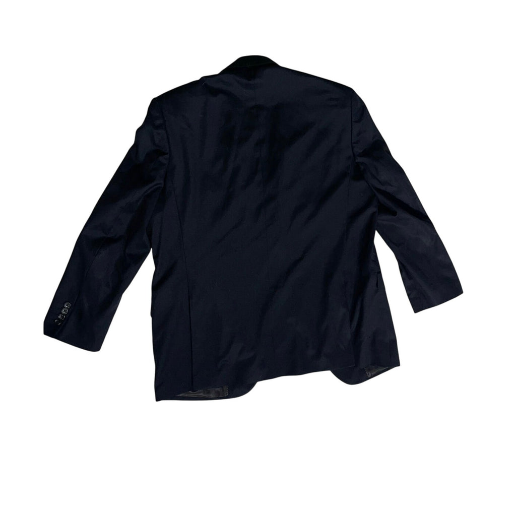 Pronto Wool Uomo Platinum Men's Luxury Black Blazer Size 42 Career Wedding Prom