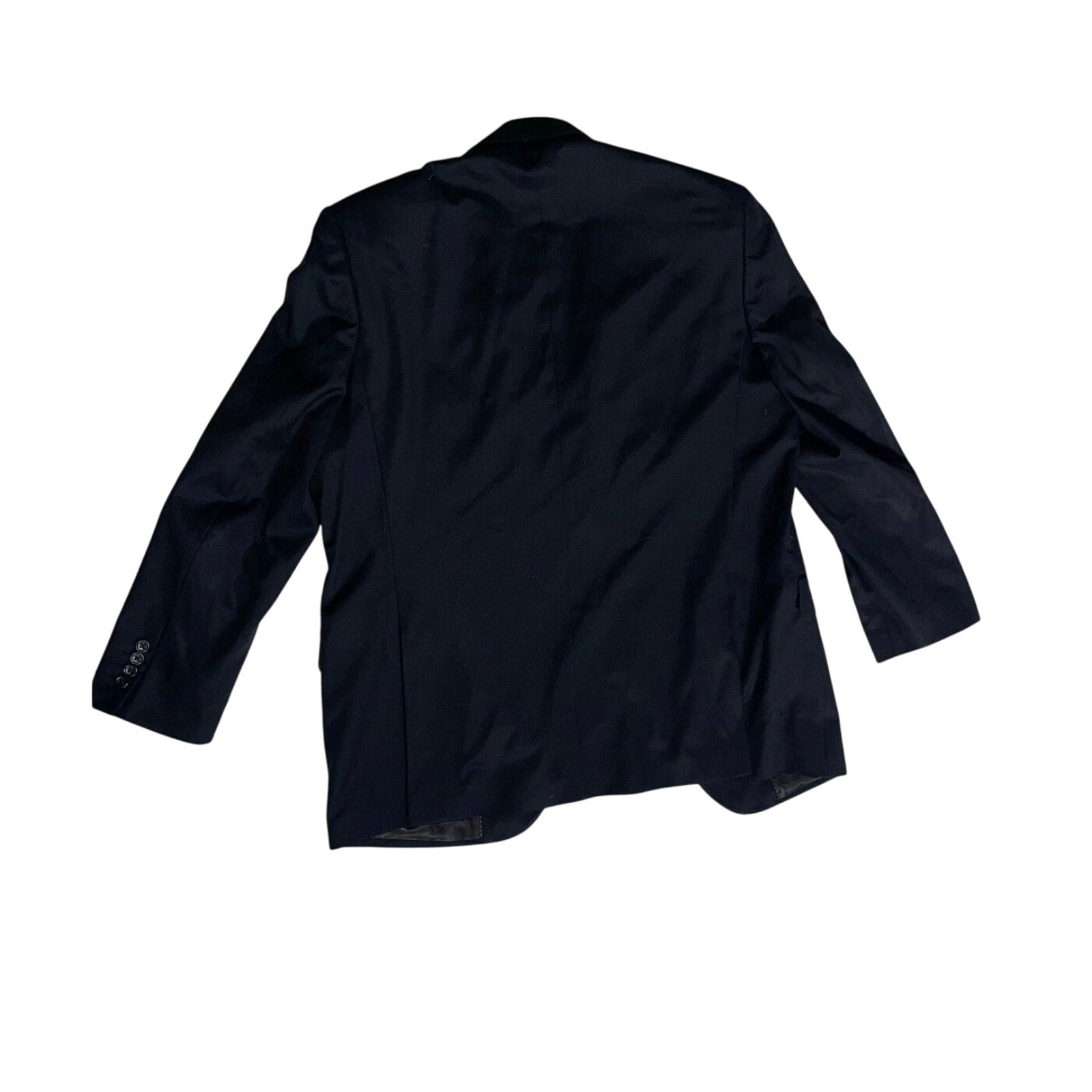 Pronto Wool Uomo Platinum Men's Luxury Black Blazer Size 42 Career Wedding Prom