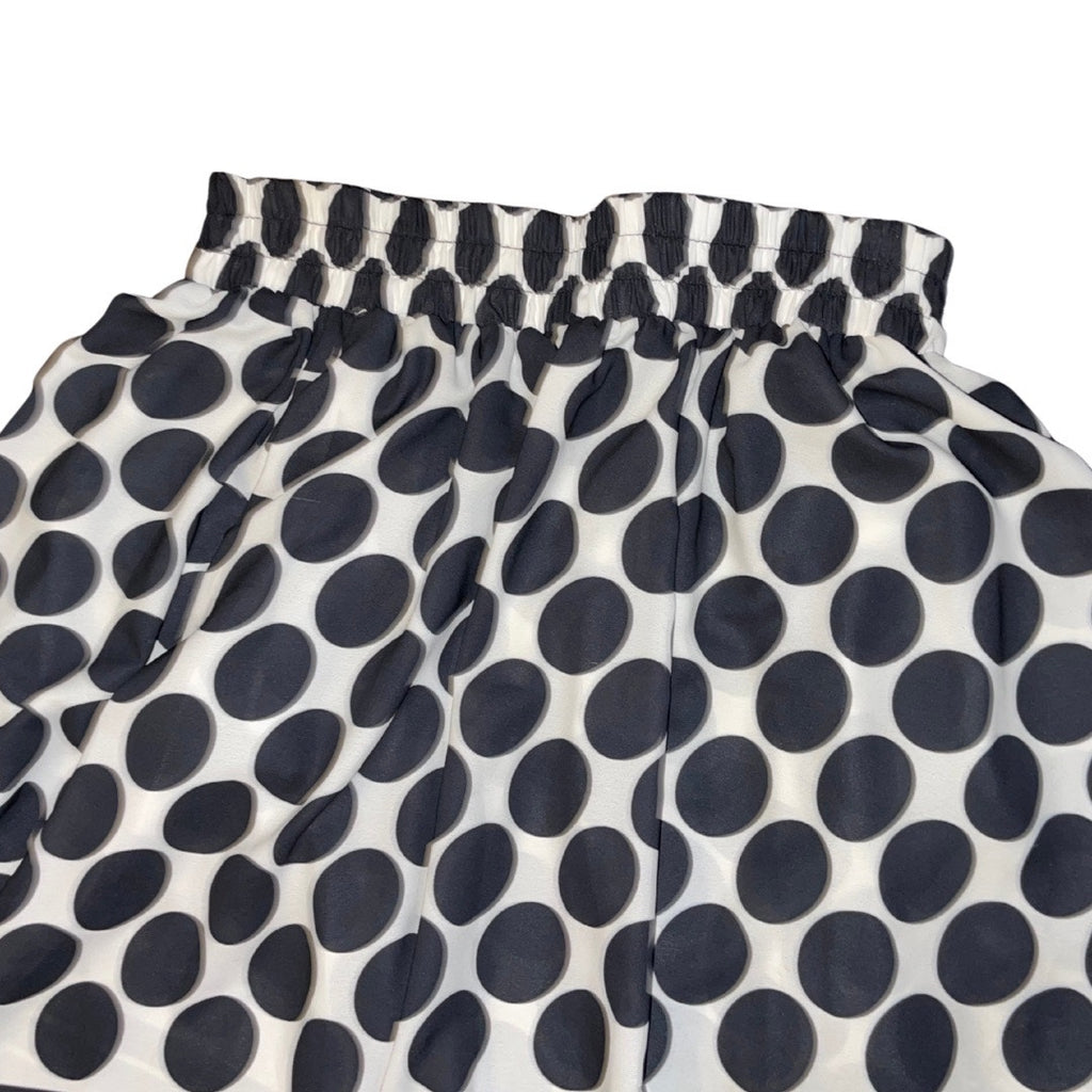 Polka Dot Abstract Maxi long Skirt Elastic Pull on Waist Size Small 90s